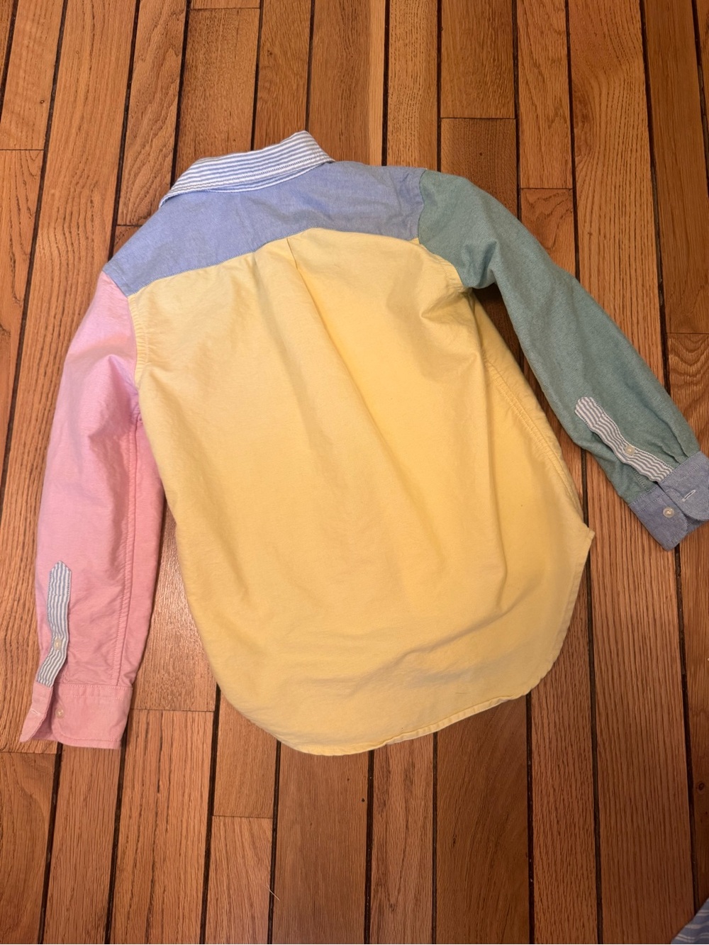 Polo by Ralph Lauren Pastel Patchwork Button-Down Shirt - Picture 3 of 5